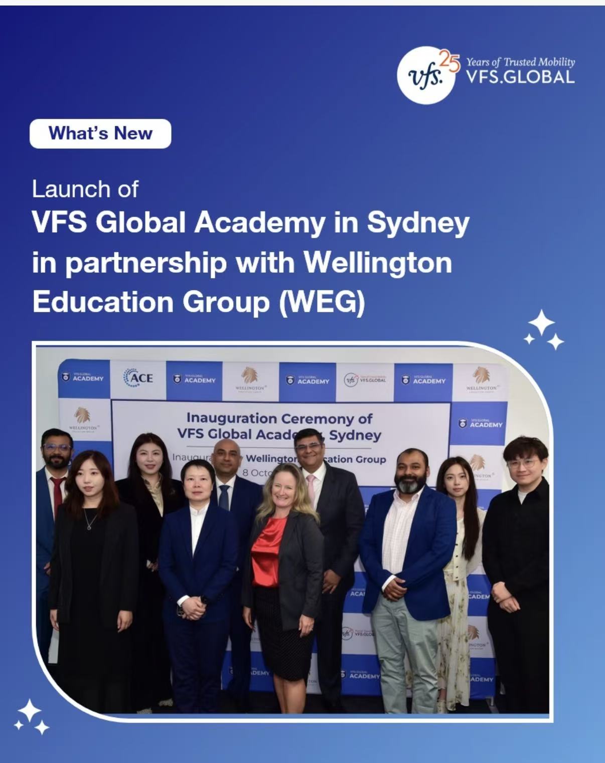 Representatives at the VFS Global Academy Sydney inauguration